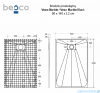 Besco Vexo Marble 140x90cm brodzik prostokątny VM-140-90-P